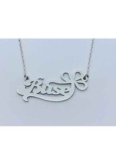 Gümüş Süslü Isimli Kolye 453044014