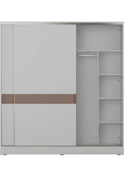 Milano Sürgülü Gardırop - Vizon/zebra 207x223x60 Cm