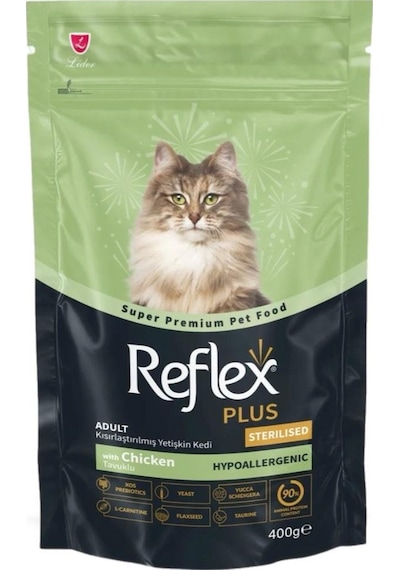 Reflex Plus Hypoallergenic Tavuklu Kısırlaştırılmış Kedi Maması 400gr