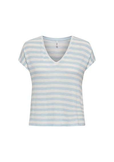 Only Bayan T Shirt 15369780 Beyaz-açık Mavi Beyaz-açık Mavi
