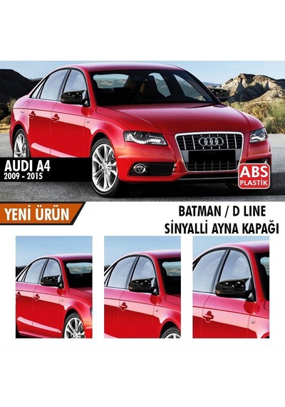 Audi A4 Sinyalli Yarasa Ayna Kapağı 2009-2015 Arası Batman Ayna