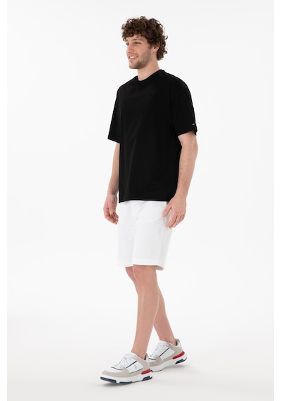 U.S. Polo Assn. Erkek Comfort Fit Bisiklet Yaka Siyah Merserize Basic Tişört 50313089-VR046