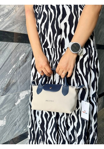 Just Polo Kadın Taş Lacivert Günlük Kullanıma Uygun Hafif & Pratik Mini El Ve Omuz Çantası Shopper Taş - Lacivert