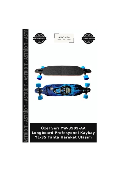 Özel Seri Yw-3909-aa Longboard Profesyonel Kaykay Yl-35 Tahta Hareket Ulaşım Çok Renkli