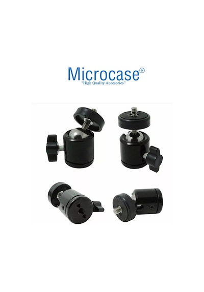 Microcase AL2983 Tripod için 360 Döner 1/4 Metal Mafsal Aparatı
