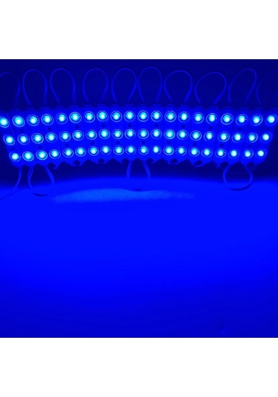 10 Adet 5 Watt Mavi Işık Ip65 Modül Led, 10 Adet Magnetli, Çok Kaliteli Kırmızı Işık Modül Led Mavi