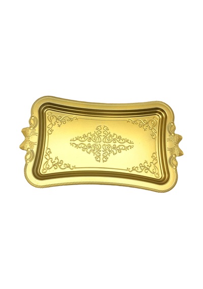 Kurdele Gold Sunum Tepsi Plastik 4434