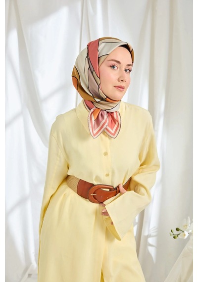 Silk Home %100 Twill İpek Eşarp S543 Vizon