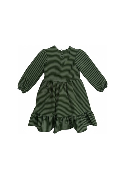 Fesshera Kids Kız Çocuk Elbise Kışlık Çizgili Fiyonklu Yaka Detaylı Uzun Kollu Fırfırlı Kışlık Elbise Yeşil Fesshera Kids Kız Çocuk Elbise Kışlık Çizgili Fiyonklu Yaka Detaylı Uzun Kollu Fırfırlı Kışlık Elbise Yeşil