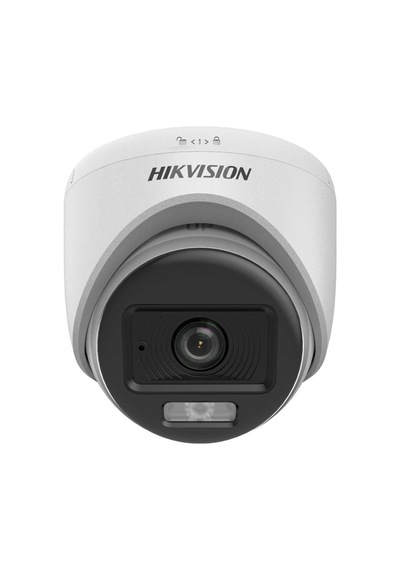 Hikvision Tvı-ahd 2mp 2.8mm Sabit Lensli Colorvu Ir Turret Dome Analog Kamera Ds-2ce70df0t-lpfs