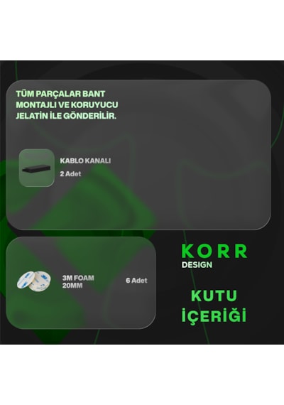 2 Adet Masa Altı Kablo Kanalı - Güçlü 3m Bantlı Yatay Kablo Düzenleyici Ve Gizleme Kanalı 15 Cm - Siyah