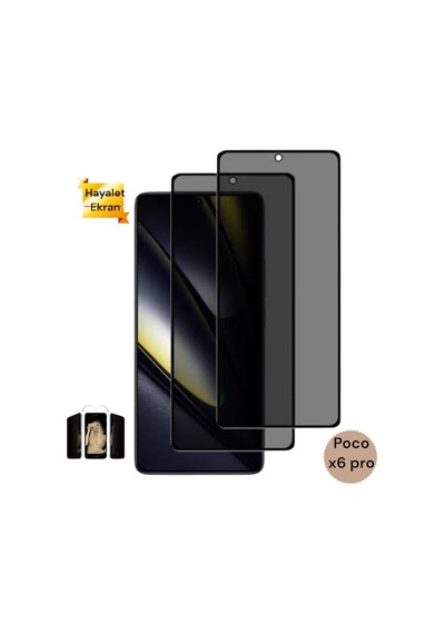 Poco X6 Pro Hayalet Ekran Koruyucu Privacy Filitreli Görünmez Tam Kaplayan