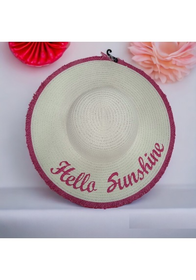 Kadın Hasır Plaj Şapkası Natural Beige Sute Bucket Hat Plaj Havuz Bej