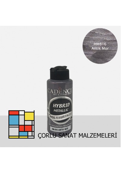 Hybrıd Metalik Multısurfaces Hm-816 Antik Mor Karışık, Çok Renkli