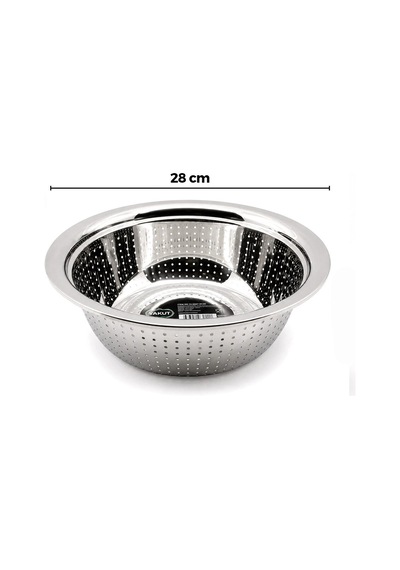 28cm Kulpsuz Paslanmaz Metal Sepet Süzgeç 5468 Renkli
