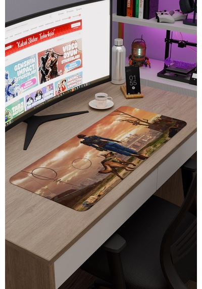 Fallout Kaymaz Dikişli Kauçuk Oyuncu Mousepad V2 - 70x30 Xl Gaming Mouse Pad Fare Altlığı