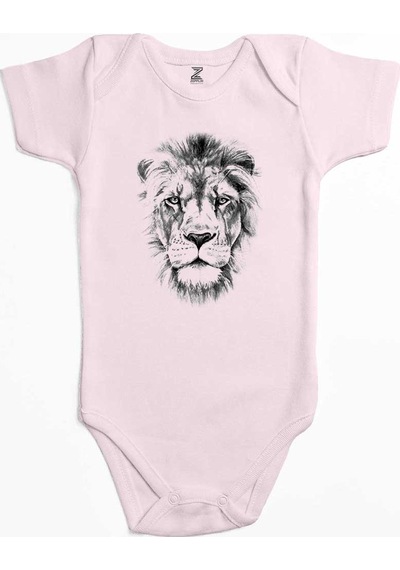 Zepplin Giyim Lion Face Sarı Bebek Body Zıbın