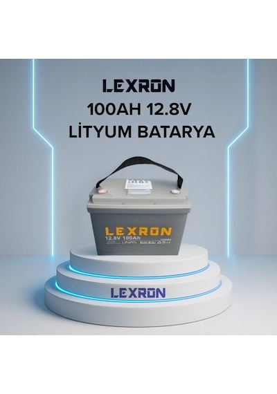 Lexron 12.8v 100ah Lityum Batarya