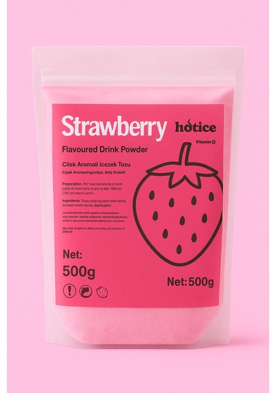 Çilek Aromalı İçecek Tozu 500gr 500 G