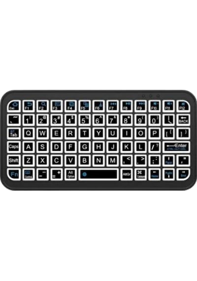 Bluetooth 5.2 Destekli Kablosuz Mini Rgb Klavye İnce