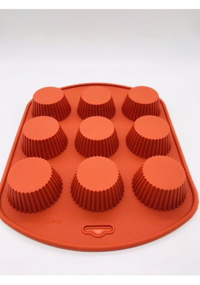 Silikon Muffin Ve Cupcake Kalıbı Kahverengi