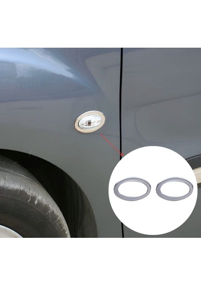 Citroen C3 Krom Sinyal Çerçeve 2 Parça 2009-2016 Arası P.Çelik