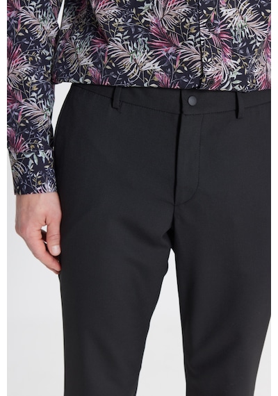 Altınyıldız Classıcs Erkek Sıyah Slim Fit Dar Kesim Yünlü Yan Cepli Takım Elbise Pantolonu Siyah