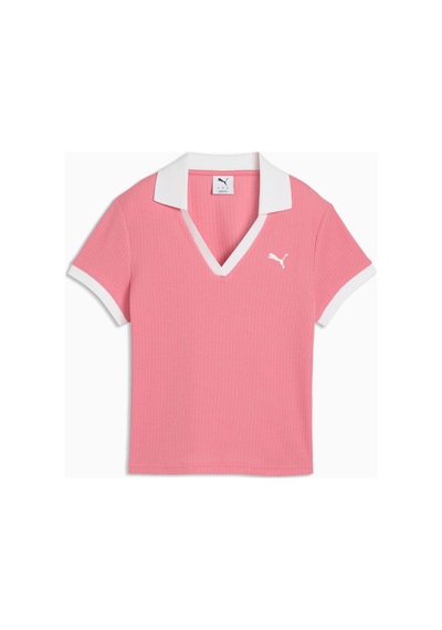 Puma Wardrobe Essentials Kadın Pembe Polo Tişört 635395-25
