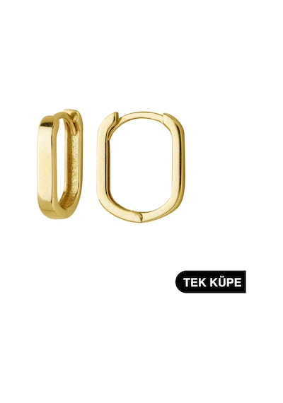 Goldkupe 14 Ayar Altın Modern Tek Halka Küpe 0,98 Gr-6314