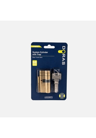 Doras Pirinç Bilyalı Barel 68mm Sarı-çift Tuzaklı