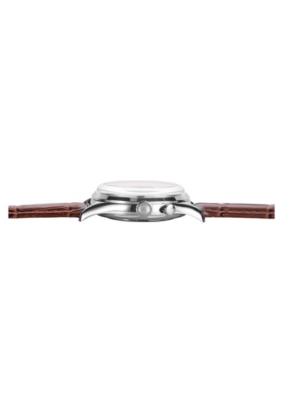 Vulcain Cricket Classique 36 Mm Eggshell Sapphire Caseback Mekanik Alarm Erkek Kol Saati Metalik