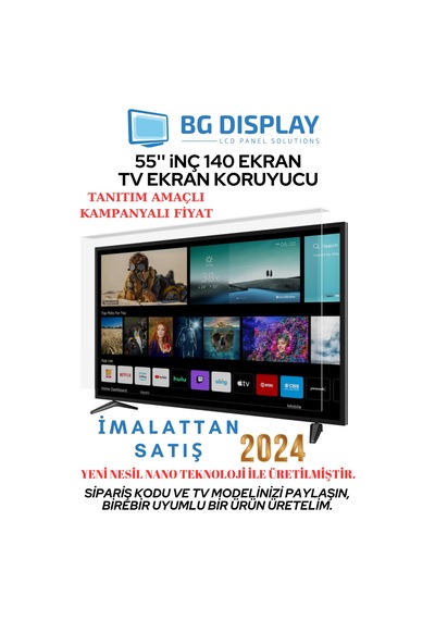 Bg Display 55 İnç 140 Ekran Tv Ekran Koruyucu