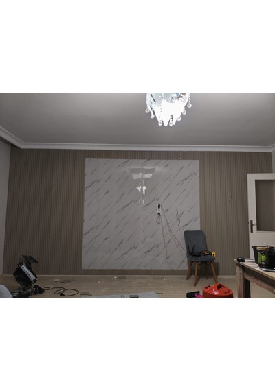 Polimer Vizon Duvar Ofis Tv Arkası Koridor Dekoratif Panel 5 Adet 55 Cm