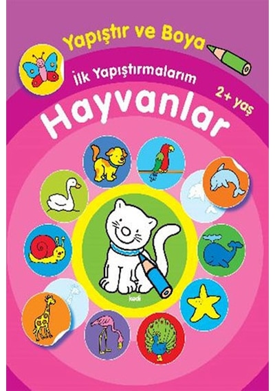 Yapıştır ve Boya İlk Yapıştırmalarım - Hayvanlar- Parıltı Yayınları