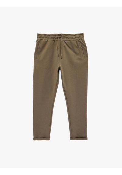 Koton Pamuklu Cepli Duble Paça Beli Bağcıklı Tapered Spor Eşofman Altı Bej 6sam40027nk Ekru Koton Pamuklu Cepli Duble Paça Beli Bağcıklı Tapered Spor Eşofman Altı Bej 6sam40027nk Ekru