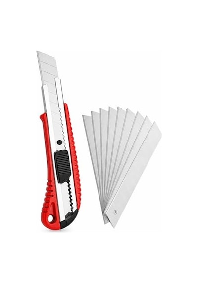 Profesyonel Metal Falçata Maket Bıçağı Ve 10 Adet Yedek Bıçak 1 Adet Maket Bıçağı + 10 Adet Yedeği