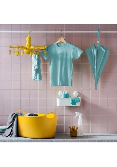 Ikea Pressa 16 Mandallı Katlanabilir Çamaşır Kurutma Askısı 40 X 26 Cm Sarı