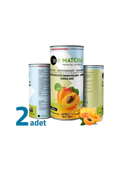 Matcha Premium Japanese Siyah Kayısılı Matcha Çayı 20 X 8gr X 2 Kutu