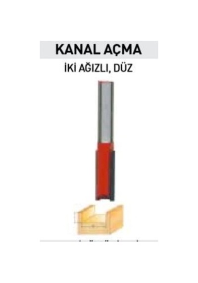 14405 İki Ağızlı Freze Kanal Açma Bıçağı 8x10x25 Mm Cam