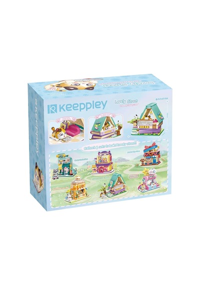 Kp28018 Keeppley Lovely Street - Calico Cat Comic House 324 Parça Yapım Seti