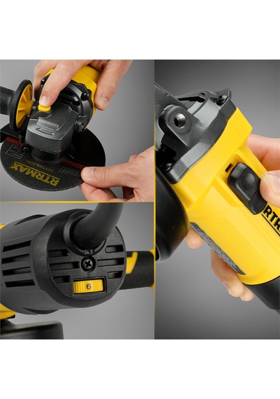 Avuç Taşlama 115 Mm 750w Devir Ayarlı Rtrmax - Rtm1080