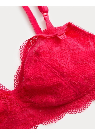 Marks & Spencer Jasmine Dantel Detaylı Sütyen T33000788 Kırmızı