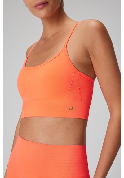 Jerf Gela Ayar Askılı Sport Bralet Neon Mercan 001