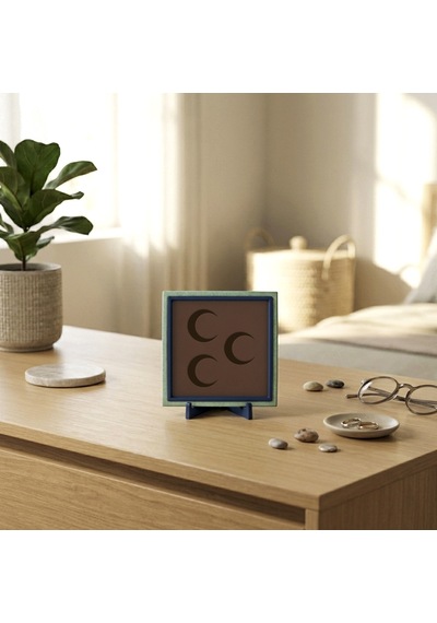 Üç Hilal Motifli Minimalist Dekoratif Obje, Ev Ve Ofis İçin Modern Masaüstü Aksesuarı 10x10 Cm