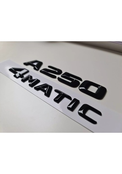 Benz A250 Ve 4matic Krom Bagaj Yazısı Seti 2'li 3m 3d Abs
