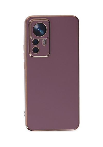 Xiaomi Mi 12t Pro Uyumlu Kılıf Volet Silikon - Mor