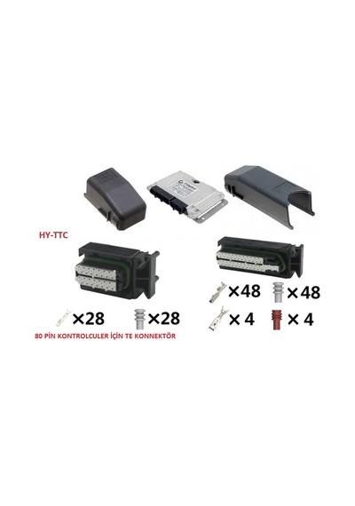 Hy Ttc Kontrolcü İçin TE Konnektör Seti 28+52 80 Pin