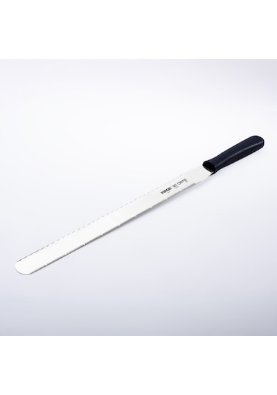 Creme Pasta Bıçağı Çift Dişli 35 Cm Siyah