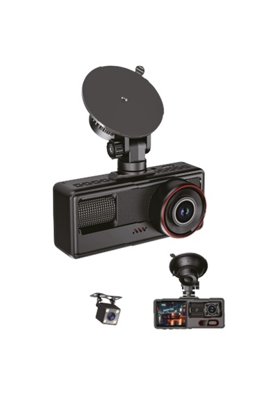 Inox X604 Full Hd 3 Kameralı Wi-fi Araç Kamerası Dashcam - Ön + İç + Arka, G-sensör