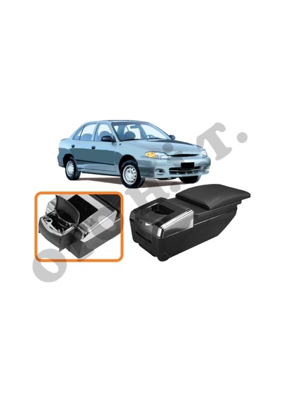 Hyundai Accent Yumurta Kasa Uyumlu Bardaklıklı Lüks Kol Dayama Kolçak Siyah İthal.